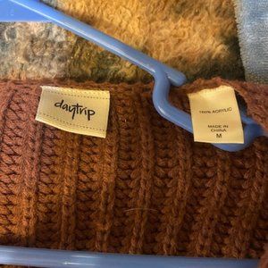 Daytrip Knit brown shrug sweater (M)
